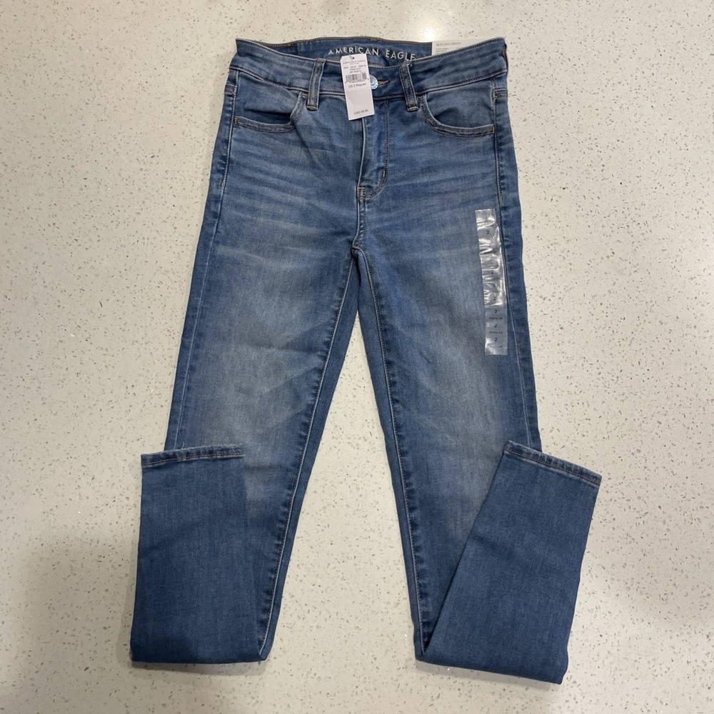 NWT American Eagle Women's 2 Next Level Stretch Super High-Waisted Jegging